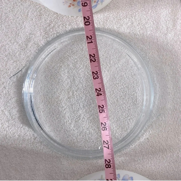 Vintage England Pyrex Blue Iris Casserole Dishes X2 W One Lid - Picture 13 of 16